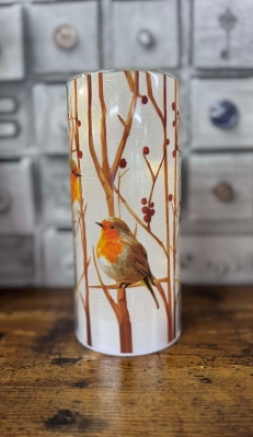 Christmas Robin Lantern Lamp