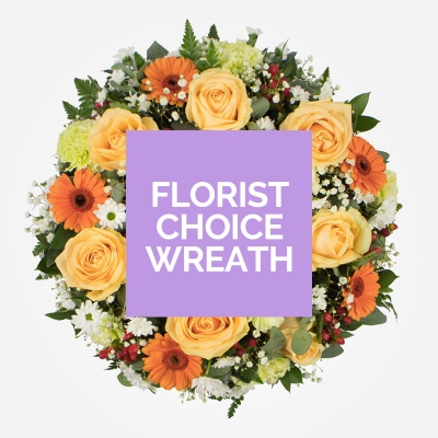 Florist choice wreath