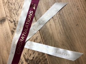 Personalised ribbon message